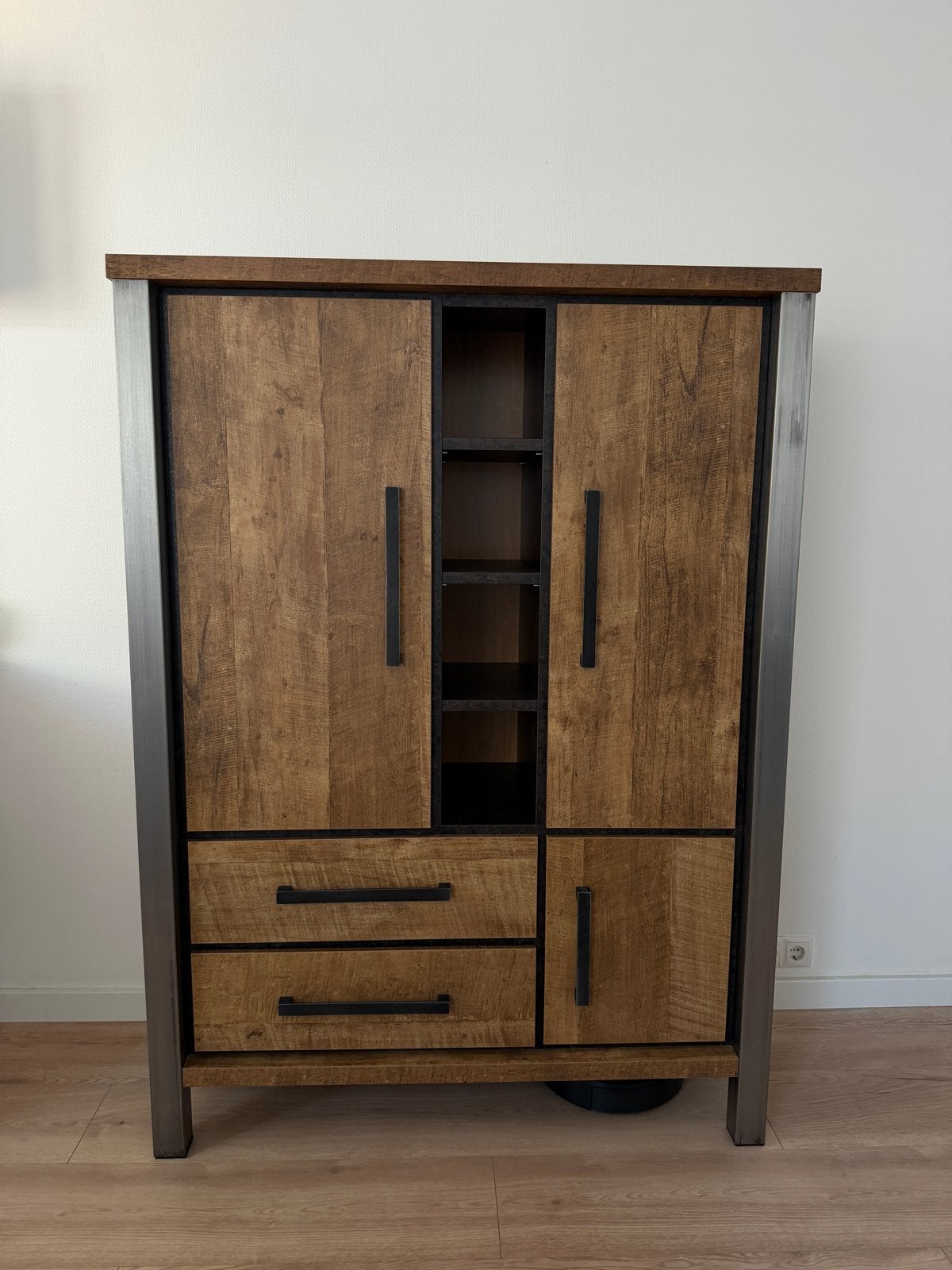 Kast Lamulux Old Teak 165x120x48cm, Ophalen, Gebruikt, 100 tot 150 cm, Met lade(s)