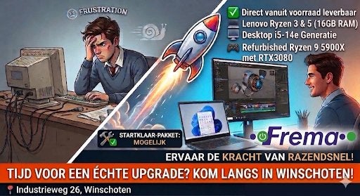 Trage computer? Snelle Laptops & PC's Direct leverbaar, Computers en Software, Windows Laptops, Ophalen, Nieuw, 512 GB, Lenovo.