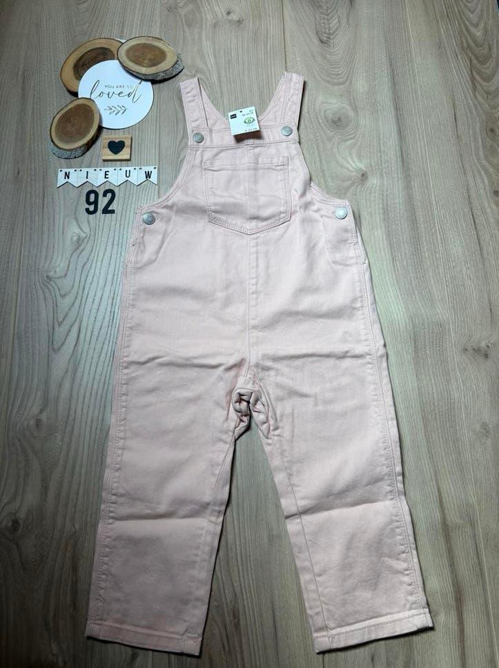 Meisje Hema licht roze tuinbroek spijker stof maat 92, Ophalen of Verzenden, Nieuw, Meisje, Broekje