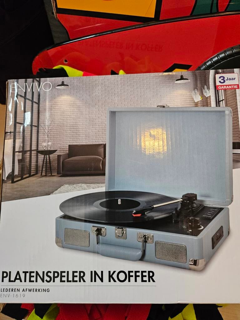 Envivo Platenspeler in Koffer - Nieuw in Doos, Ophalen