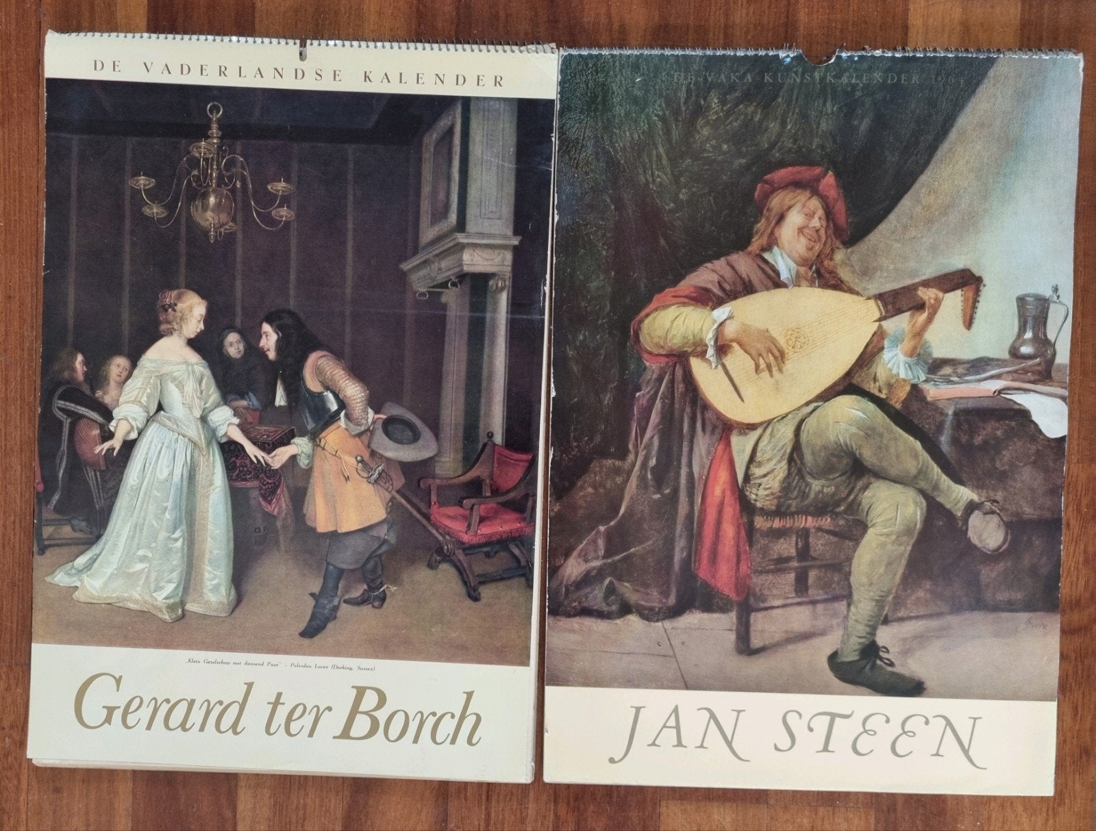 2 oude "de vaderlandse kalender" 1960 en 1964, Ophalen