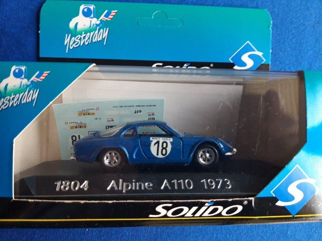 Alpine A110 1973 1:43 Solido - S - Rally San Remo, Ophalen of Verzenden, Zo goed als nieuw, Auto, Solido