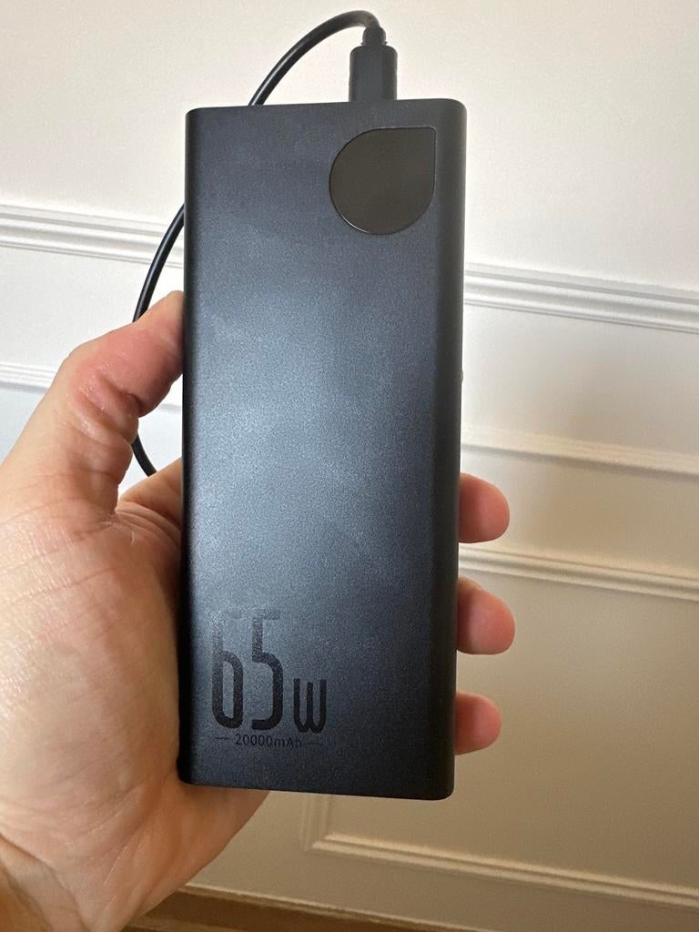 Baseus Laptop/Handheld Powerbank 65w Fast Charging 20.000mAh, Ophalen, Zo goed als nieuw