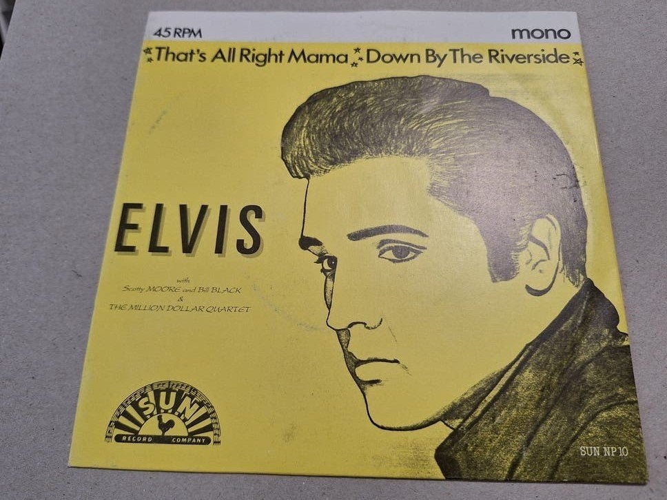 Elvis Presley - That's All Right / down by the .. sun single, Gebruikt, Verzenden, Originele persing, 7 inch