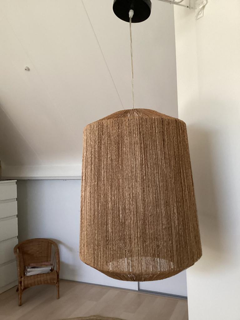 Ibiza stijl hanglamp van touw, Ophalen, Zo goed als nieuw