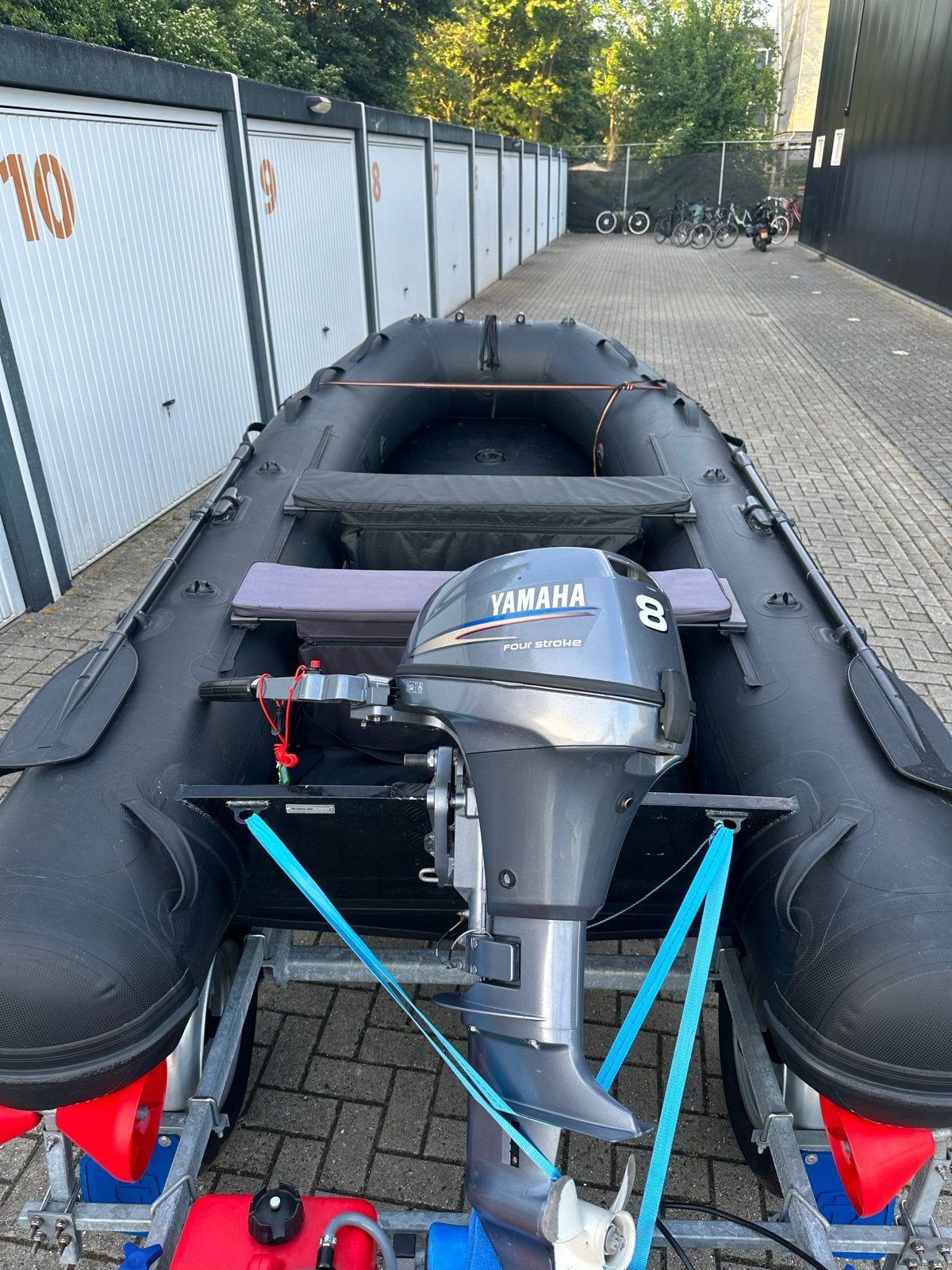 Raptor X-TREME 330–Alu vloer en/of 8pk Yamaha(1jr gar), Inclusief motor, 1 m, Zo goed als nieuw, 3 m