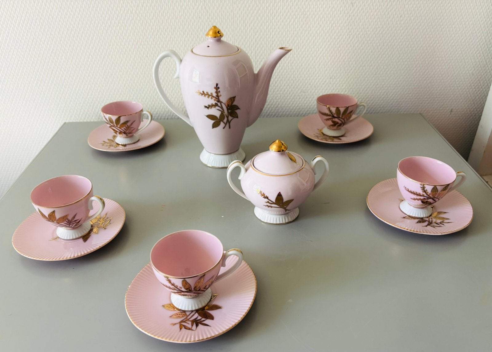 Bijzonder jaren 50 thee servies, Ophalen of Verzenden