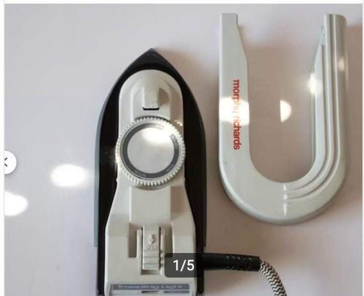 Vintage reistrijkijzer, morphy richards, razendsnel heet, Ophalen of Verzenden, Zo goed als nieuw