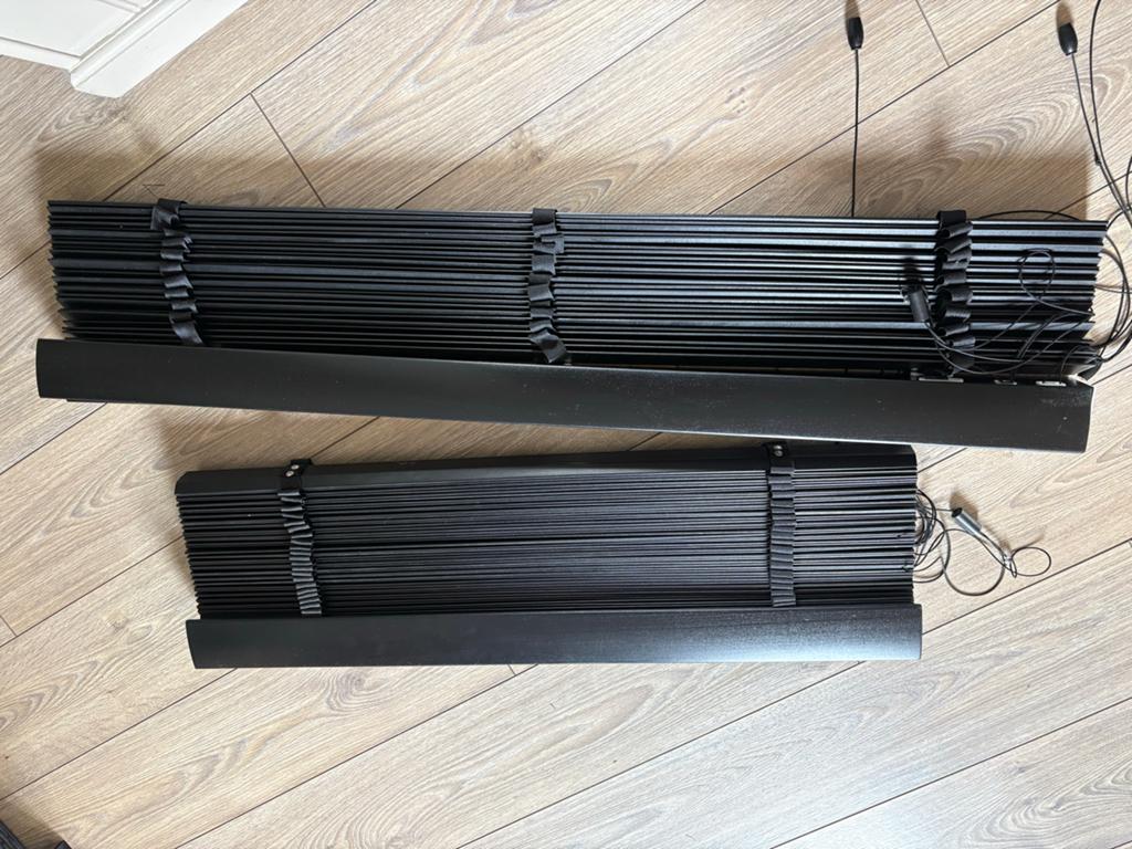 Mooie houten zwarte luxaflex (2 stuks), Ophalen of Verzenden, Zo goed als nieuw