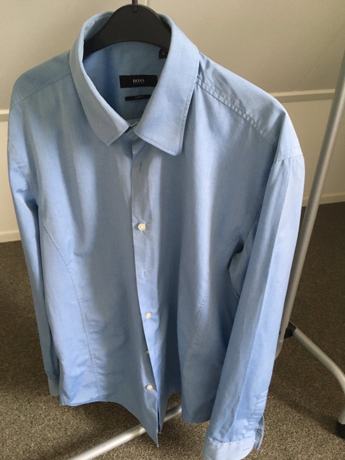 Heren overhemd Jack Jones maat L, Blauw, Ophalen of Verzenden, Halswijdte 41/42 (L), Jack Jones