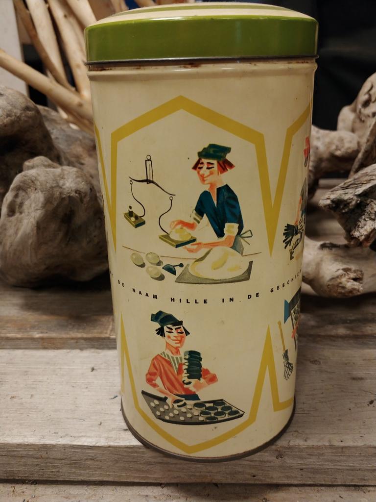 Voorraadblik beschuit formaat. Vintage, Ophalen of Verzenden, Gebruikt, Overige