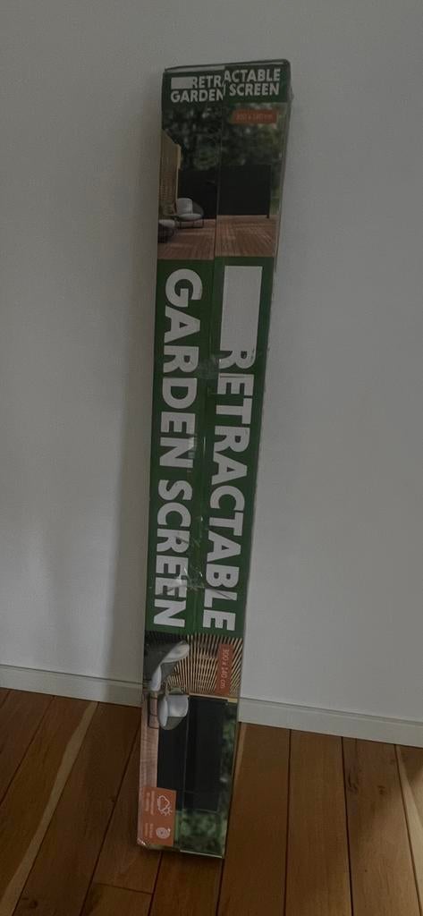 Uitschuifbaar tuinscherm - 300 x 140 cm, Tuin en Terras, Tuinschermen, Ophalen, Overige materialen, 100 tot 150 cm, Nieuw