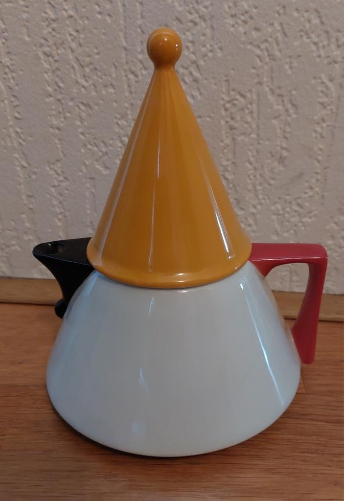 Design Vintage Memphis Milano Stijl Theepot - J. Kronester (, Ophalen of Verzenden