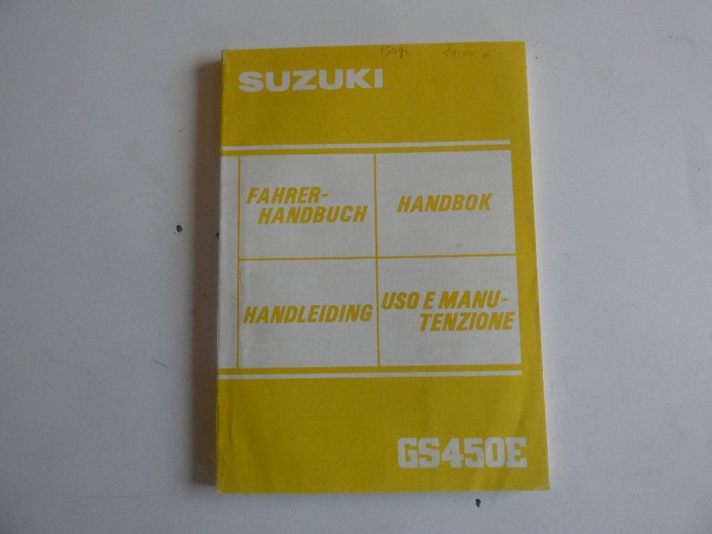 SUZUKI GS450E GEBRUIKERS HANDLEIDING, Ophalen of Verzenden, Suzuki