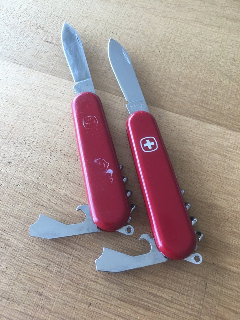 2 Wenger zakmessen, Ophalen of Verzenden, Gebruikt