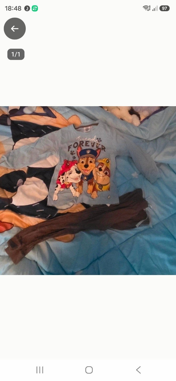 Paw Patrol Pyjama Maat 116 - Zo goed als nieuw, Nacht- of Onderkleding, Jongen of Meisje, Ophalen of Verzenden, Zo goed als nieuw
