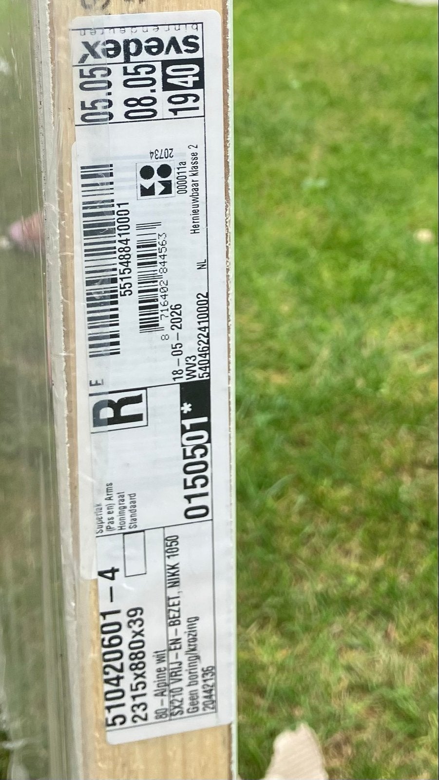 Nieuwe Svedex Superlak Binnendeur - Alpine Wit, Ophalen, 80 tot 100 cm, 215 cm of meer, Binnendeur