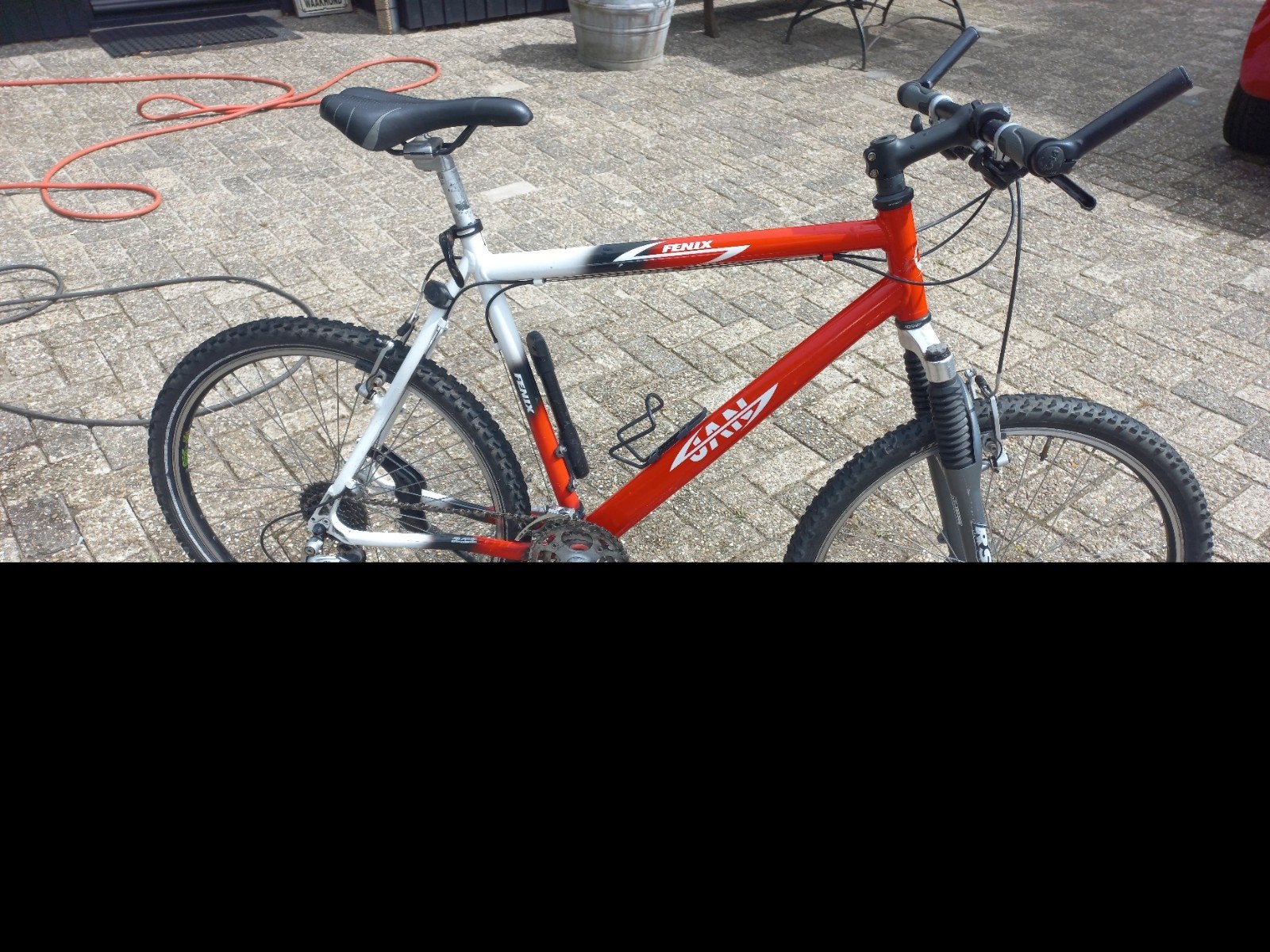 Stoere jan jansen mountainbike, rood/wit, goede staat, Fietsen en Brommers, 53 tot 57 cm, Ophalen, Overige merken