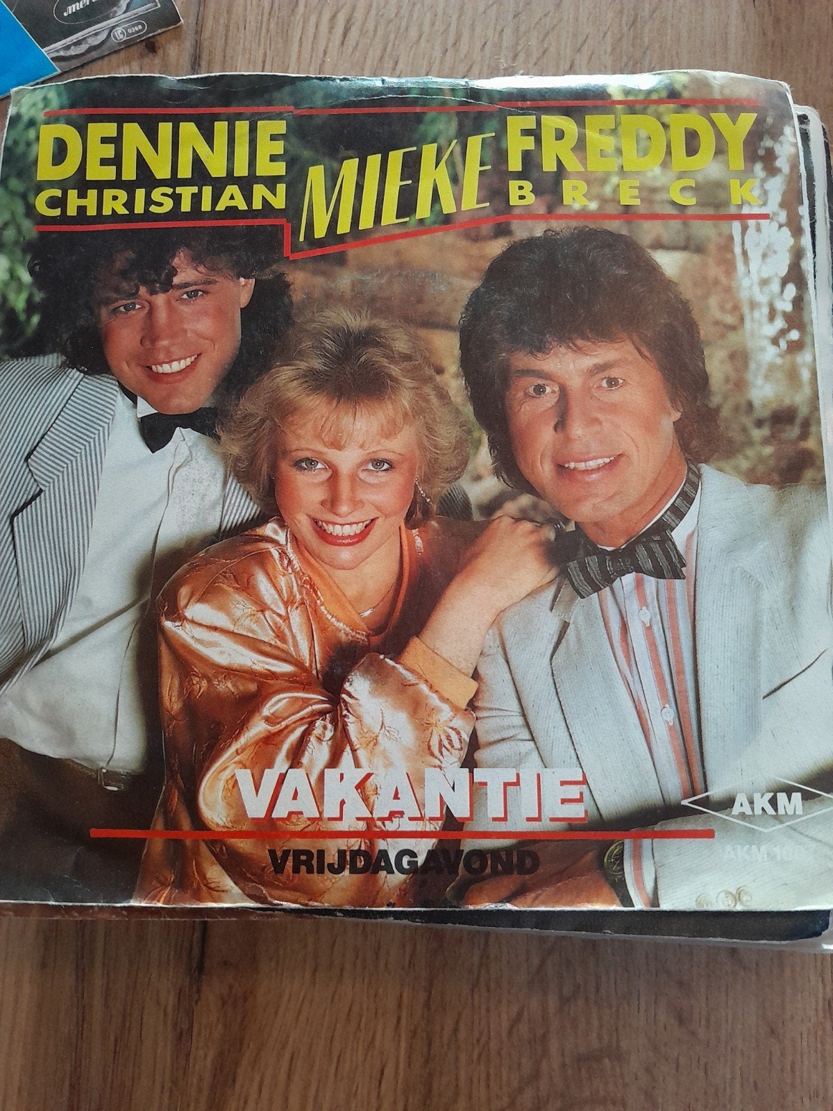 Dennie christian & mieke freddy 7 inch vakantie, Ophalen of Verzenden, Zo goed als nieuw, Overige formaten, Levenslied of Smartlap