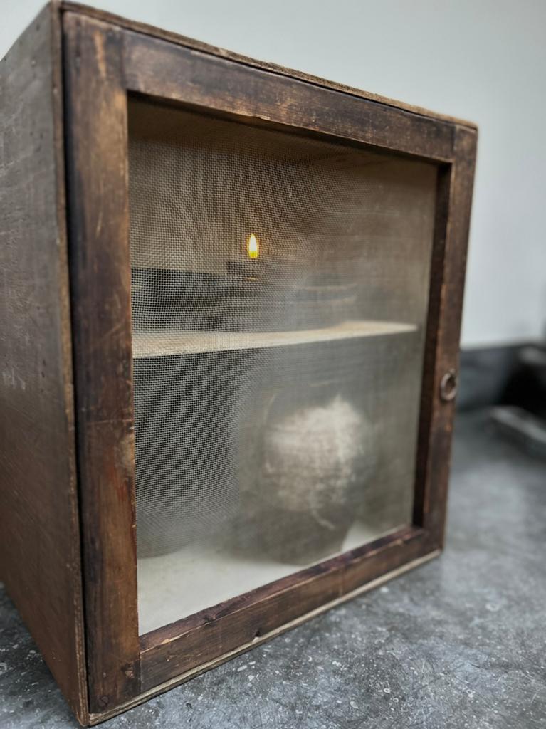 Oud frans vliegenkastje proviand kastje sleets brocante, Ophalen