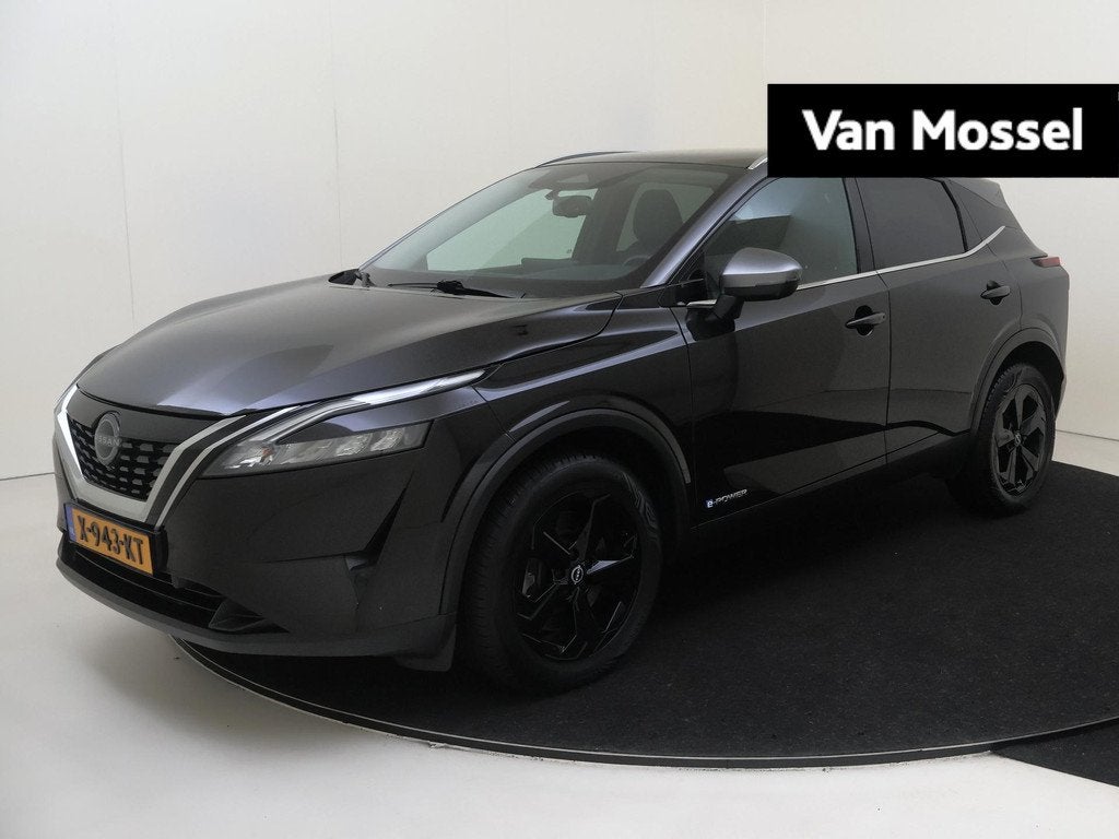 Nissan Qashqai 1.5 e-Power Black Edition | airco automatisch, Auto's, Nissan, Gebruikt, 190 pk, 2 kWh, Zwart