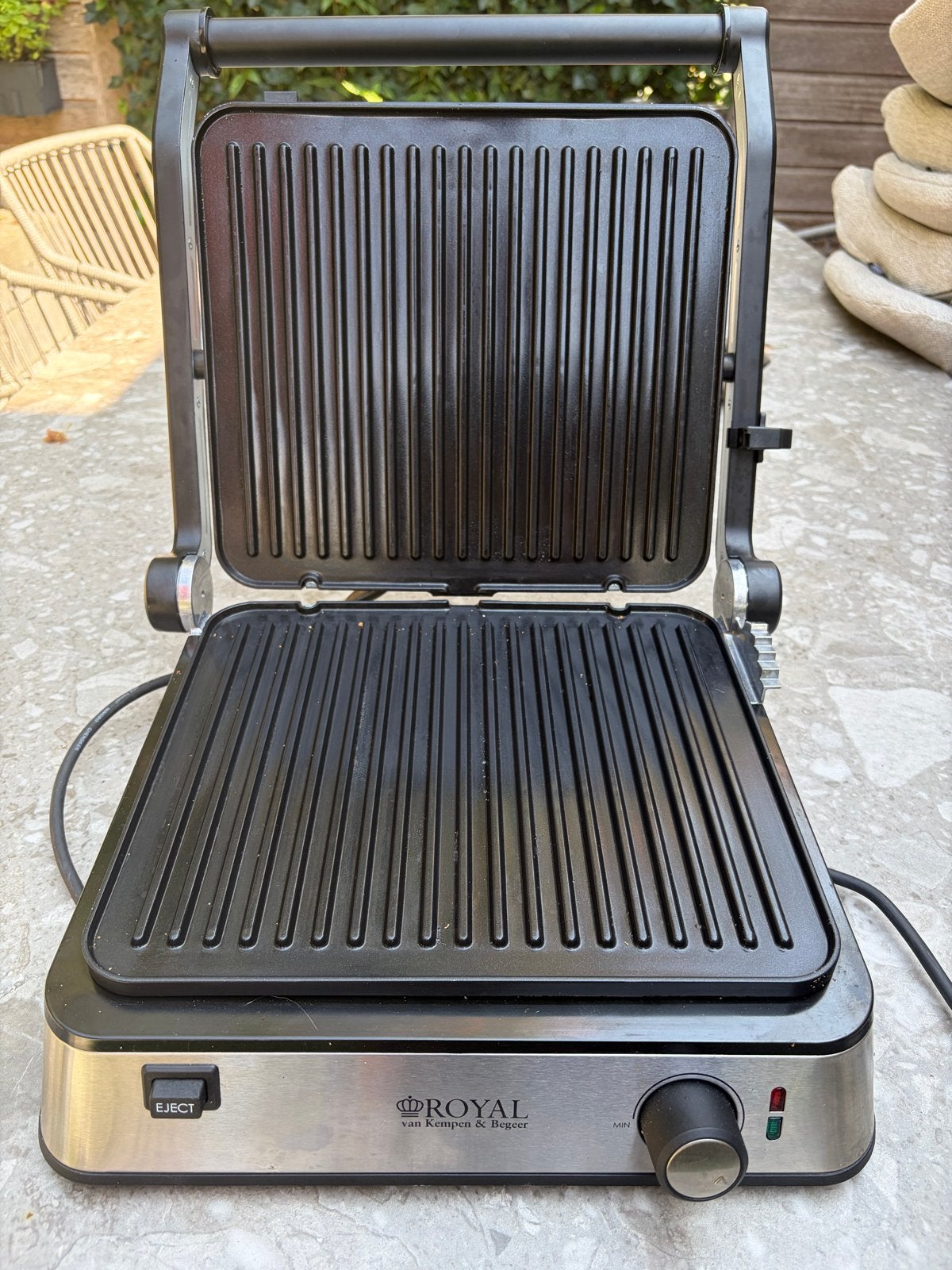 Royal van Kempen & Begeer Contact Grill 2000W, Ophalen, Zo goed als nieuw
