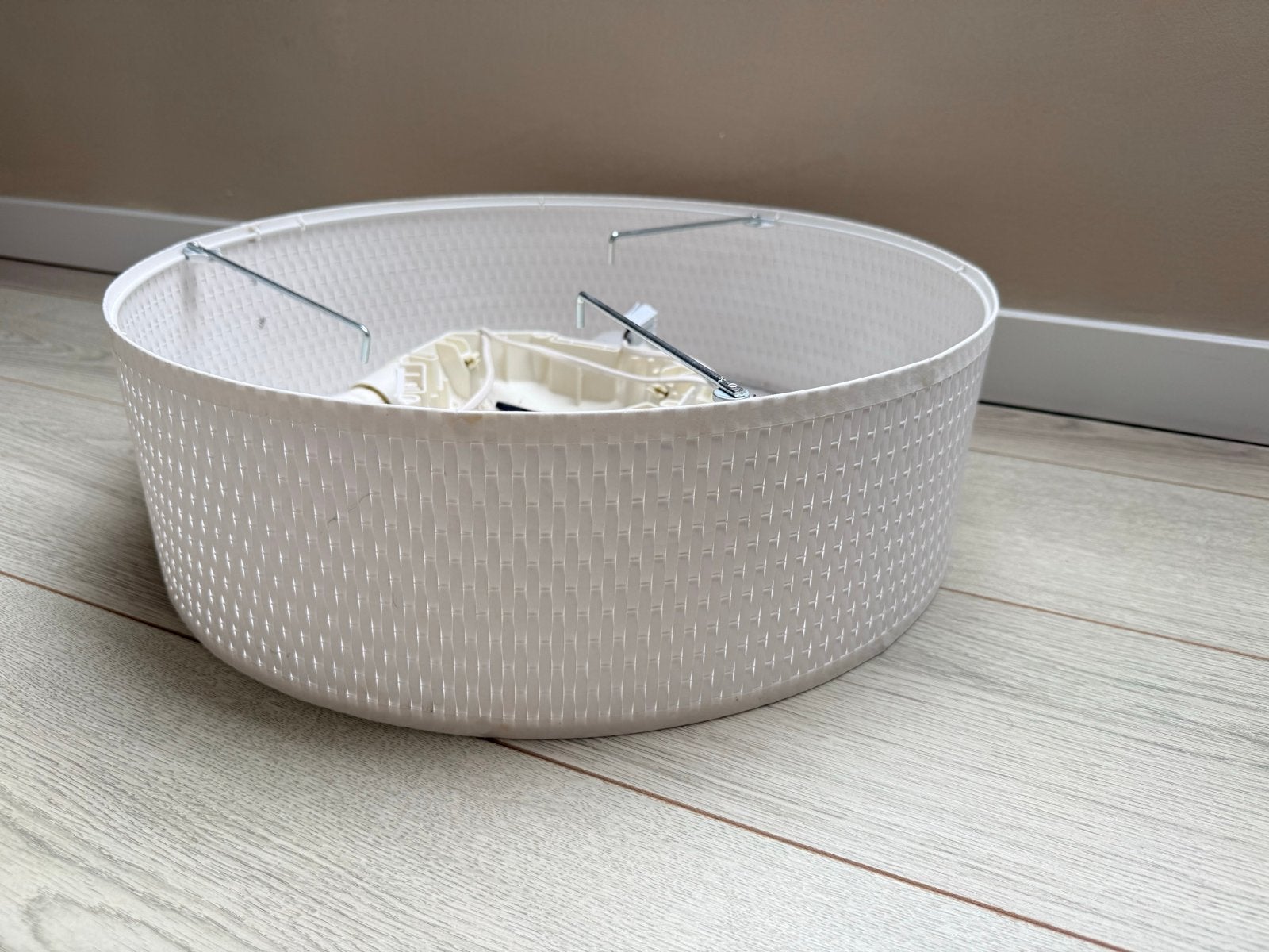 Ikea Aläng plafondlamp - wit, Ophalen of Verzenden, Gebruikt, Kunststof