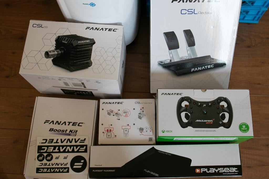 Fanatec CSL DD (8nm) + CSL pedals + Mclaren GT3 + meer, Ophalen, Zo goed als nieuw