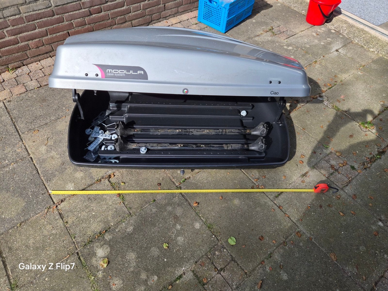 Modula Ciao dakkoffer - Ruime en stevige bagagebox, Auto diversen, Dakkoffers, Ophalen of Verzenden, Gebruikt