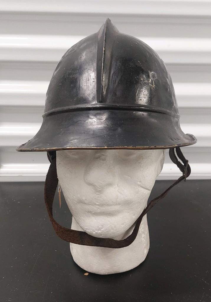 Oude Duitse brandweerhelm eind 19e eeuw, Verzamelen, Ophalen of Verzenden, Overige soorten, Duitsland, Helm of Baret
