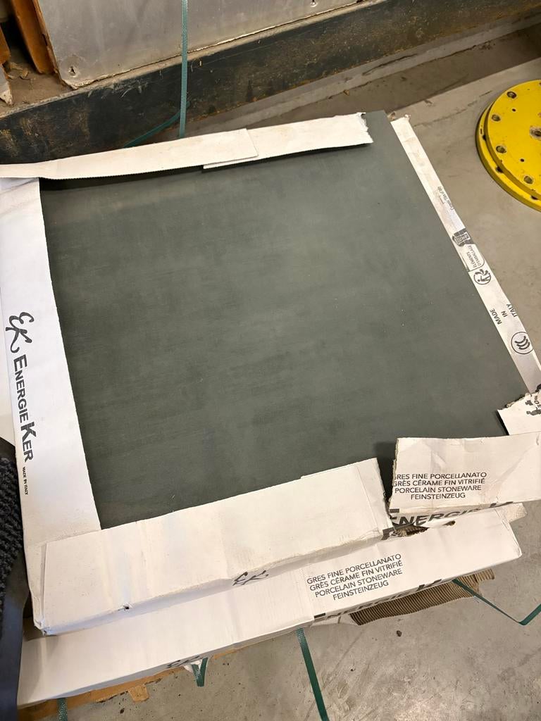 EnergieKer keramische vloer/wand tegels (10m2) donkergrijs, Ophalen, 60 cm of meer, Keramiek, Nieuw