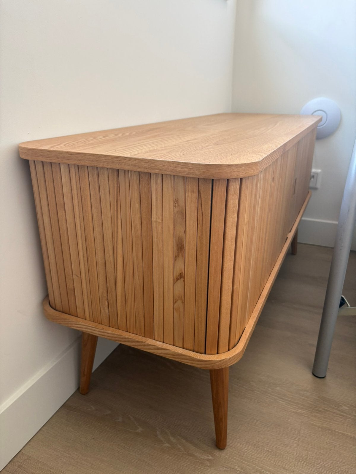 Zuiver dressoir barbier naturel, Huis en Inrichting, Kasten | Dressoirs, Ophalen, Zo goed als nieuw, 25 tot 50 cm, 100 tot 150 cm