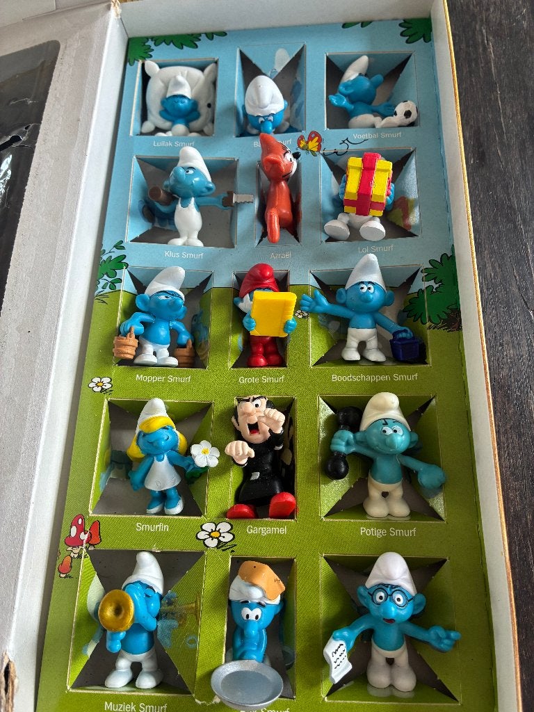 Smurfen AH compleet, Verzamelen, Ophalen of Verzenden, Zo goed als nieuw, Verschillende Smurfen, Poppetje, Figuurtje of Knuffel