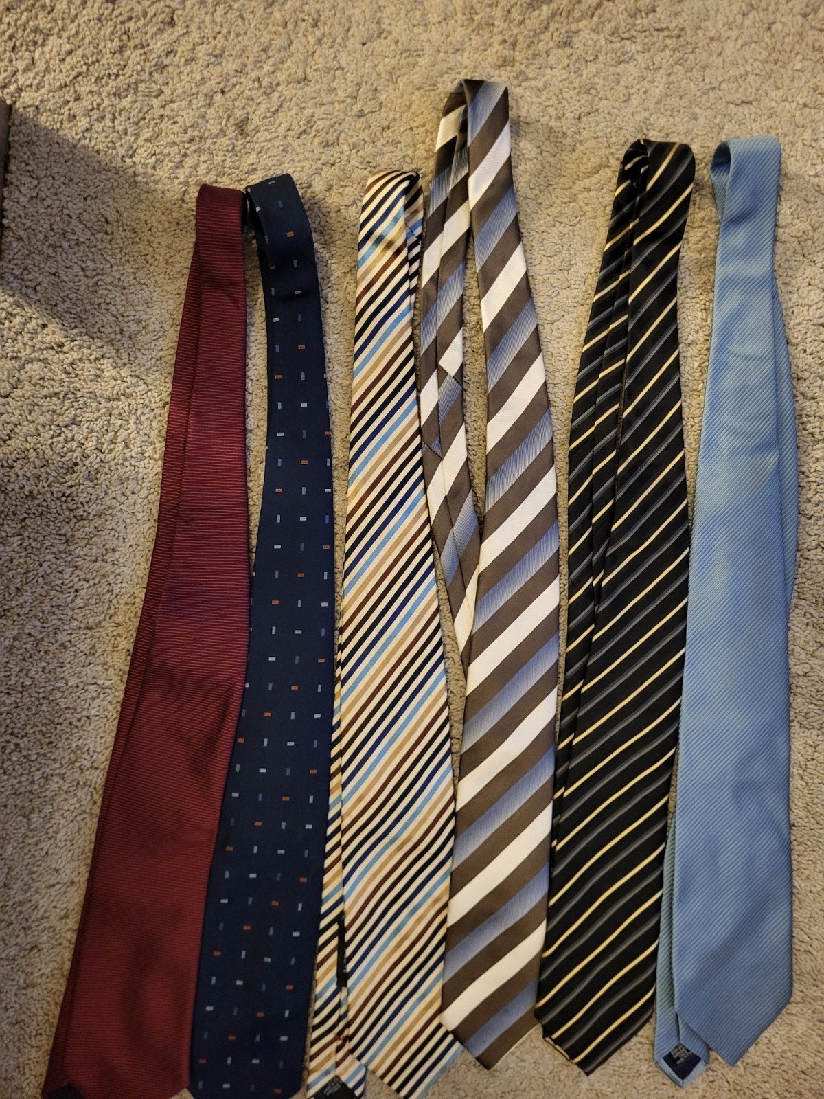 Nette heren stropdassen - Diverse kleuren en patronen, Meerkleurig, Zo goed als nieuw, Met patroon, Van Gils