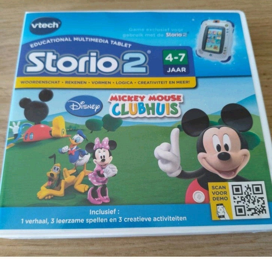 VTech Storio 2 Mickey Mouse Clubhuis Spelcartridge, Verzenden, Zo goed als nieuw, Taal en Lezen