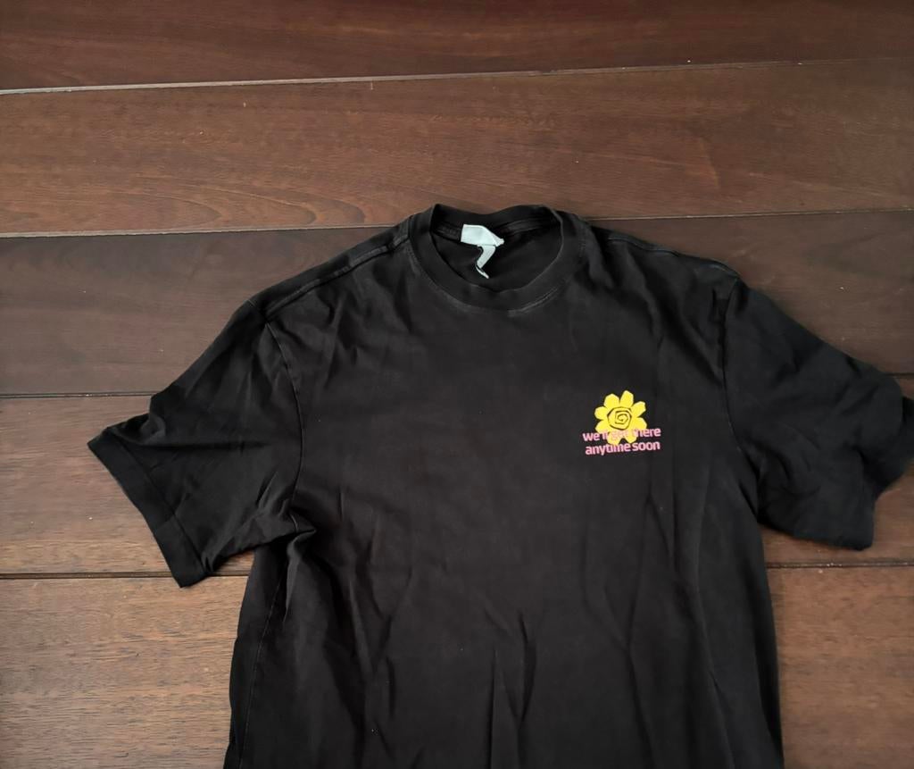 H&M zwart tshirt maat S, Kleding | Heren, T-shirts, Ophalen of Verzenden, Zo goed als nieuw, Zwart