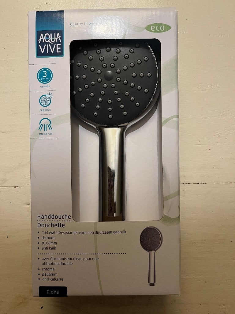 Waterbesparende douchekop, nieuw!, Ophalen, Nieuw, Chroom, Douche
