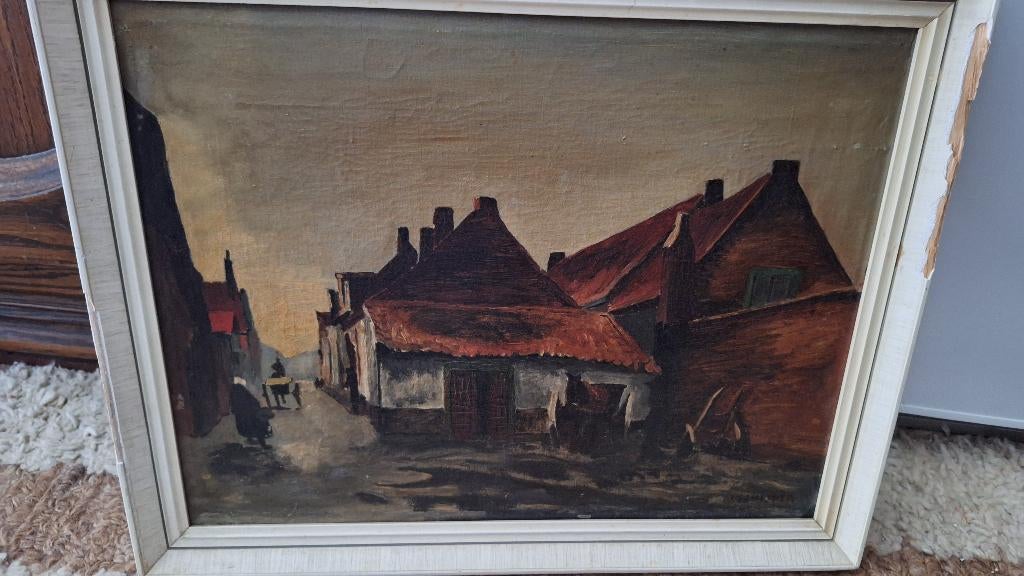 Schilderij van J. Schipper, Antiek en Kunst, Ophalen of Verzenden