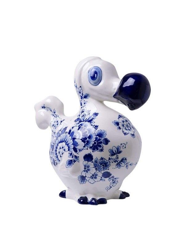 Heinen Delfts Blauw Decoratiebeeld De Blauwe Dodo - 30 cm, Verzamelen, Ophalen of Verzenden, Nieuw, Dier
