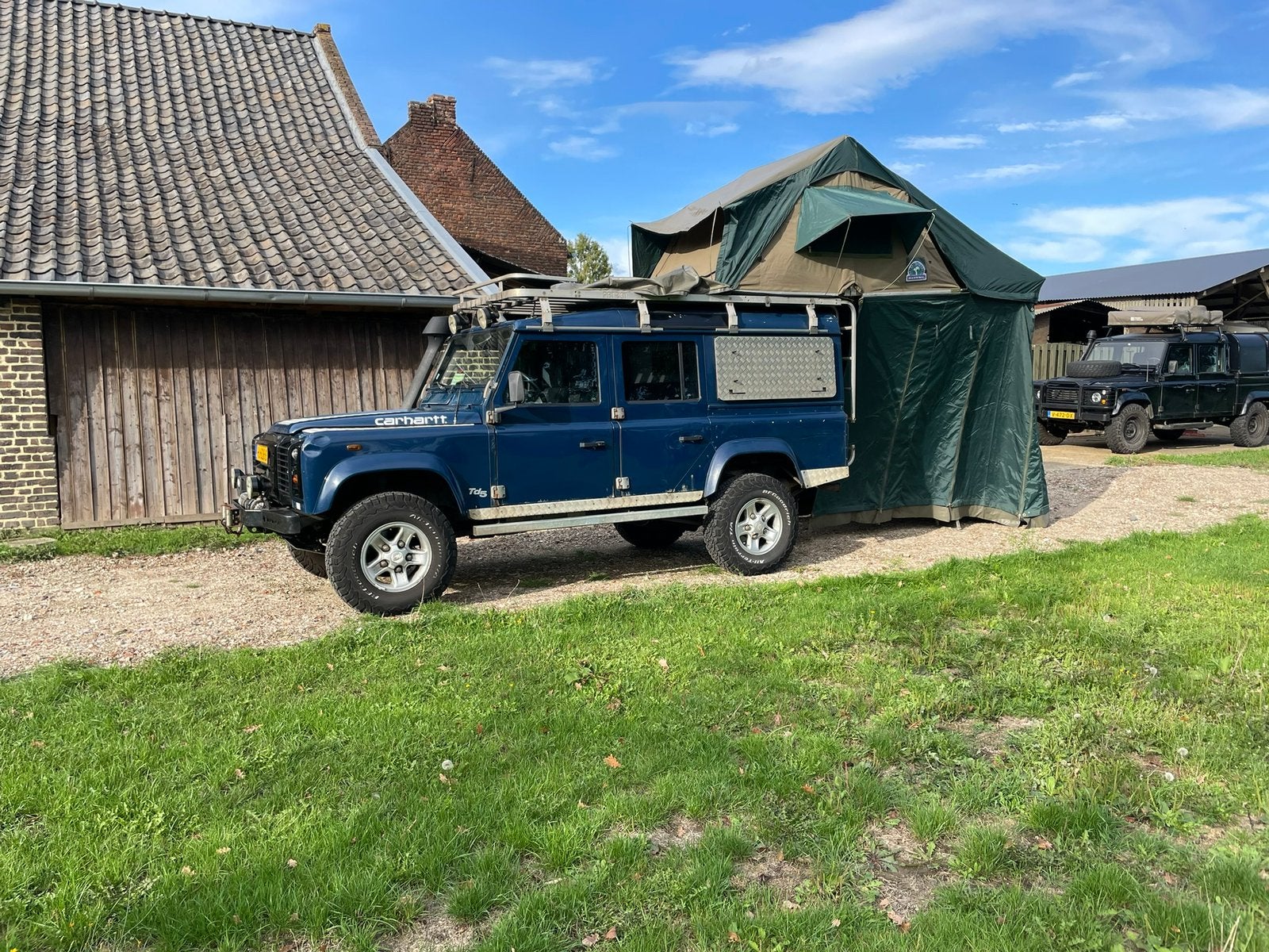 Daktent met ondertent en dakrek, Ophalen of Verzenden, Zo goed als nieuw, Tot en met 2