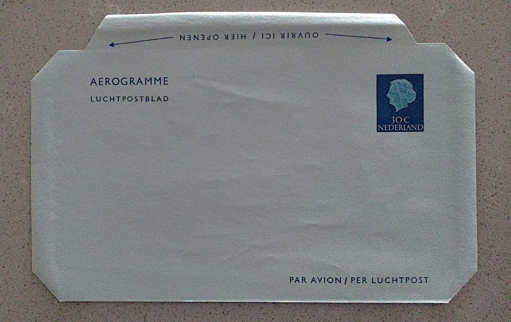 Luchtpostblad / Aerogramme 30 cent G.15 1955, Verzenden, Briefkaart