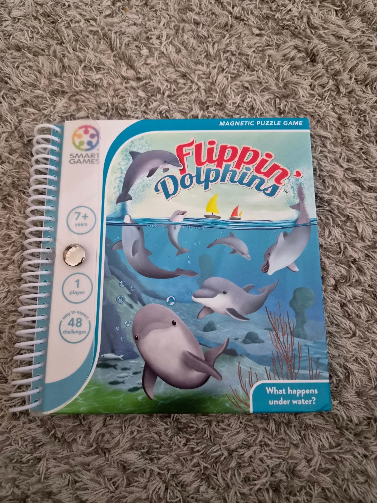 Smart Games Flippin' Dolphins Magnetisch Puzzelspel, Ophalen of Verzenden, Zo goed als nieuw