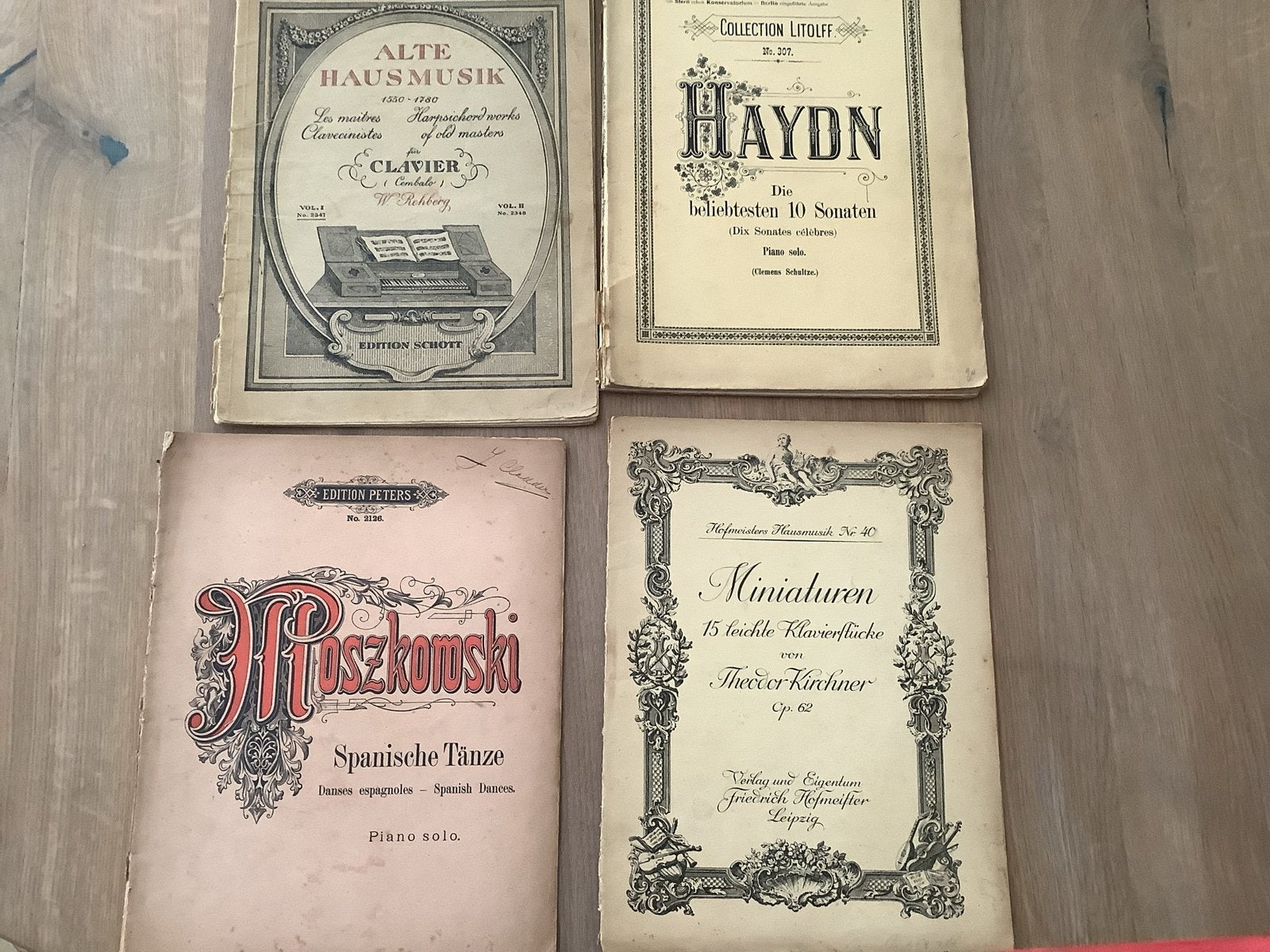 Oude bladmuziek collectie: Haydn, Hroszkowski, Kirchner, Gebruikt, Klassiek, Ophalen of Verzenden, Artiest of Componist