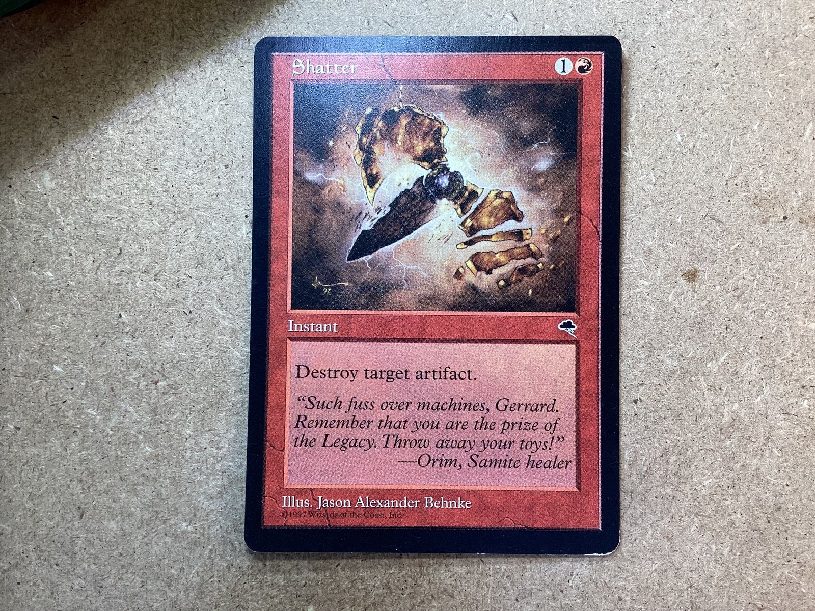 1x Shatter (Good), Ophalen of Verzenden, Gebruikt, Losse kaart