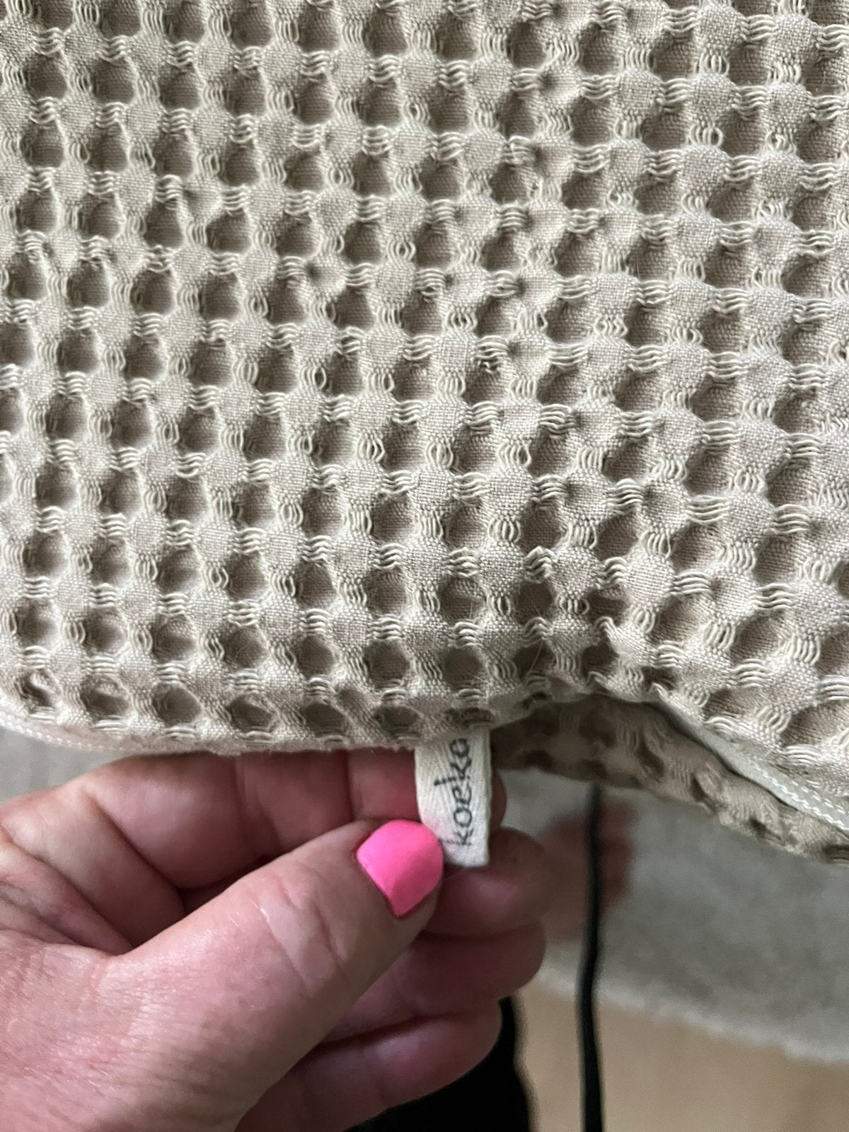 Koeka Voetenzak groot model beige stone wafel, Ophalen of Verzenden, Zo goed als nieuw, Overige typen