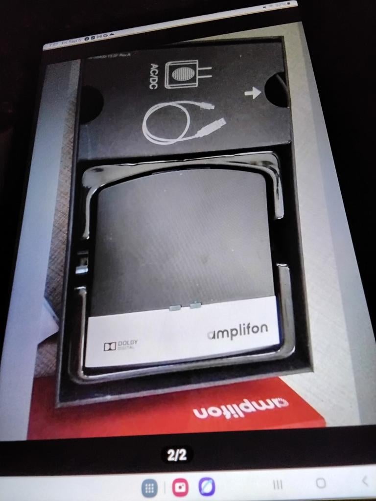 Amplifon tv streamer-2. Ampli -TV  nw in doos, Diversen, Verpleegmiddelen, Ophalen of Verzenden, Zo goed als nieuw