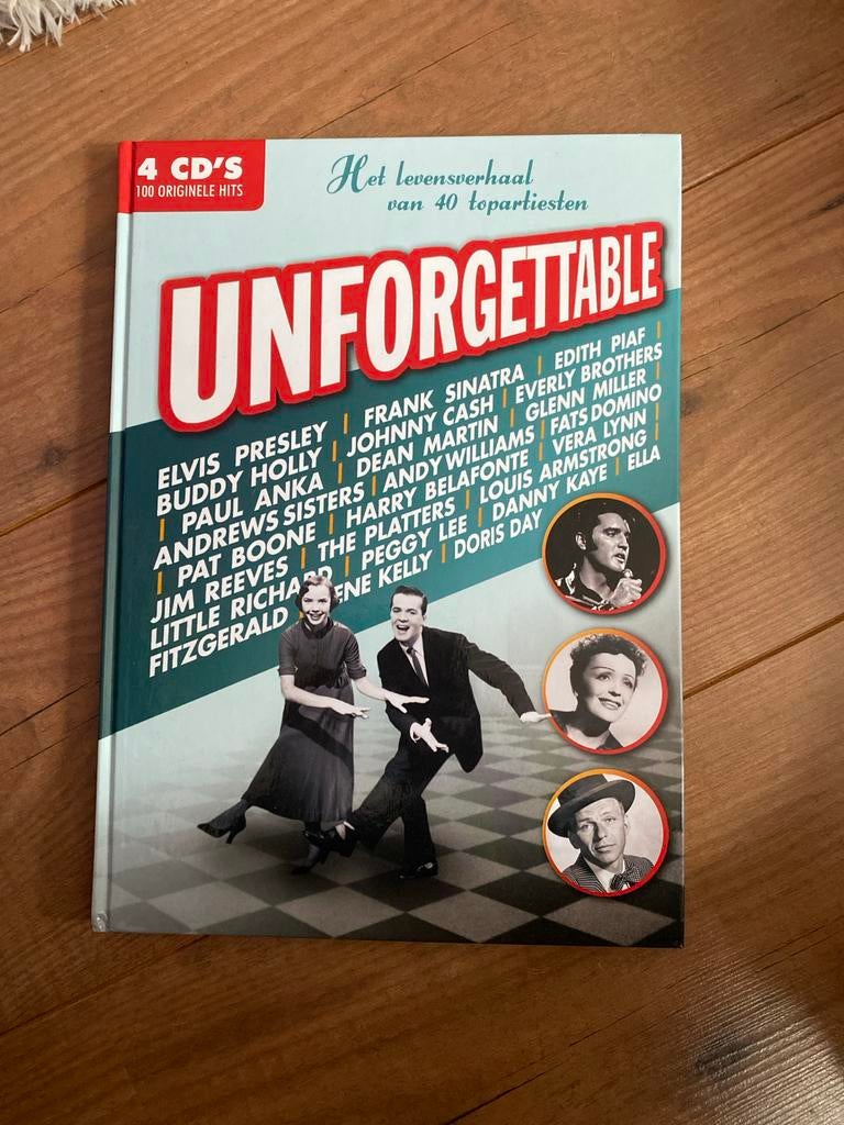 Unforgettable - 4 CD's Boxset met 100 originele hits, Ophalen of Verzenden, Zo goed als nieuw, Boxset