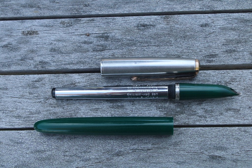 parker 51 vulpen forest green, Verzamelen, Verzenden, Gebruikt, Vulpen, Parker