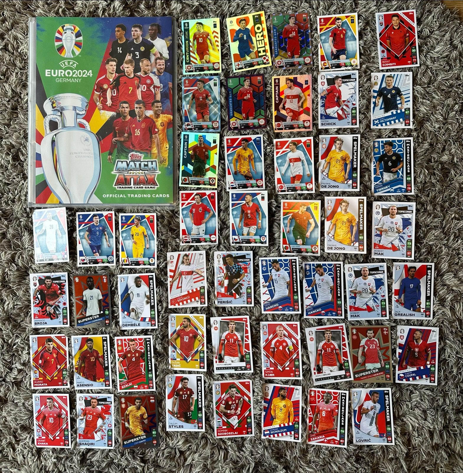 Panini Euro 2024 Match Attax map + 55 kaartjes, Ophalen, Nieuw, Overige sporten, Spelerskaart
