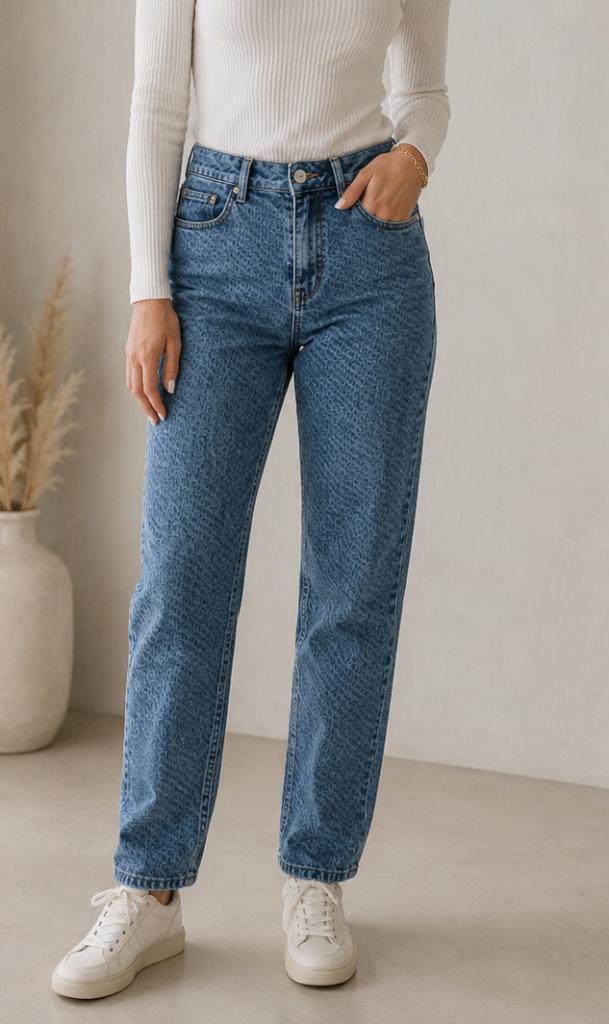 Zerres jeans maat 40 blauw/wit patroon, Blauw, Ophalen of Verzenden, Zo goed als nieuw, W30 - W32 (confectie 38/40)